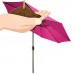 Deluxe Solar Powered LED Lighted Patio Umbrella - 9' - By Trademark Innovations (Black)   550574636
